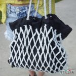 SeaBag Plus, borsa in rete di cotone con fodera impermeabile