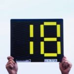 Segnalatore cambio giocatori bifacciale