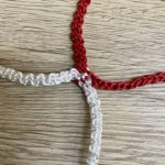 Reti porte calcio ridotto 5×2 bicolore Ø 4 mm Bianco/Rosso