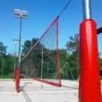 Impianto beach volley e beach tennis in acciaio zincato a caldo per esterni