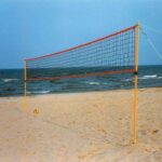 Impianto beach volley tempo libero con rete 6,5 × 1 m