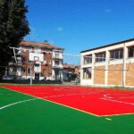 Impianto pallavolo in acciaio zincato Ø 100 mm, UNI EN 1271