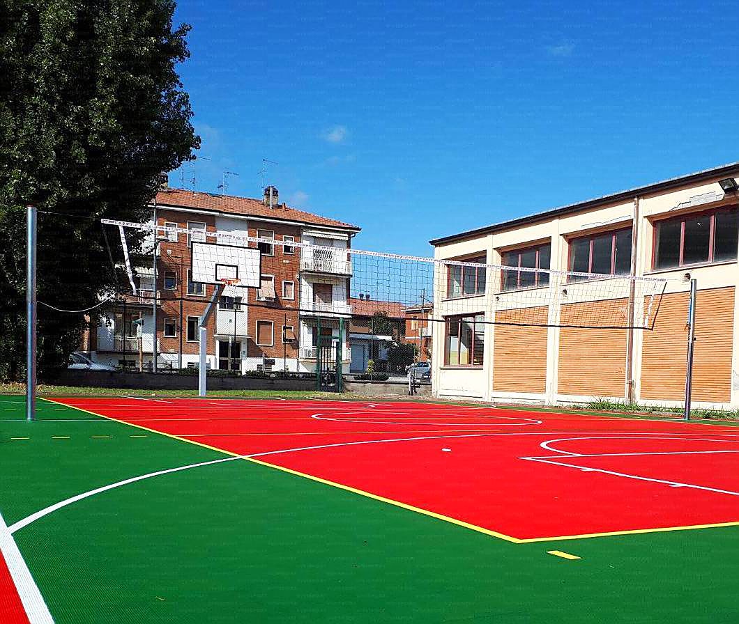 5005-8 Impianto pallavolo in acciaio zincato Ø 100 mm, UNI EN 1271 - immagine 1