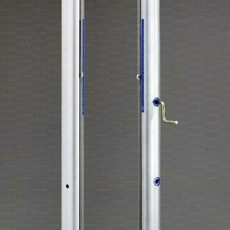 Impianto pallavolo telescopico in alluminio, F.I.V.B.