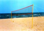 Impianto beach volley tempo libero con rete 6,5 × 1 m