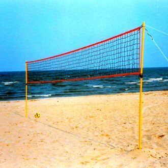 Impianto beach volley tempo libero con rete 6,5 × 1 m