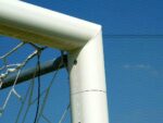 Porte calcio 7,32 × 2,44 m fisse, reggirete a gomito, coppia - immagine 2