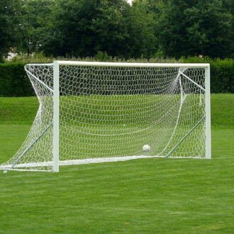 Porte calcio 7,32 × 2,44 m mobili con ribaltina, coppia
