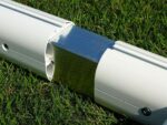 Porte calcio 7,32 × 2,44 m fisse, reggirete a gomito, coppia - immagine 3
