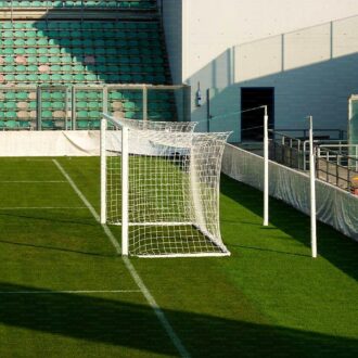 Porte calcio 7,32 × 2,44 m in alluminio, UNI EN 748, coppia