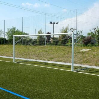 Porte calcio 6 × 2 m fisse in alluminio, UNI EN 748, coppia