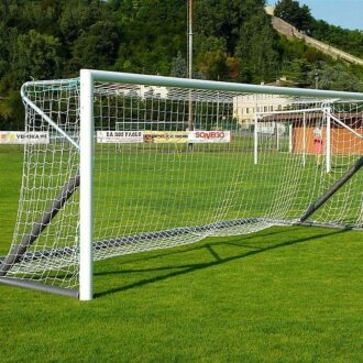 Porte calcio 6 × 2 m mobili in alluminio 120 × 100 mm, coppia