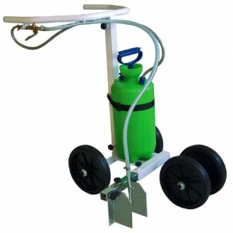Carrello segnacampo a spruzzo con pompa manuale, 10 l