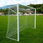 Porte calcetto 3 × 2 m in alluminio, mobili, UNI EN 749, coppia