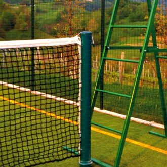 Pali tennis in acciaio zincato, sezione rotonda Ø 90 mm