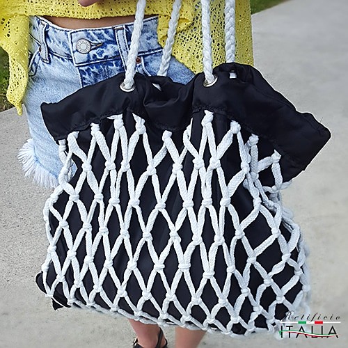 seaBagPlus SeaBag Plus, borsa in rete di cotone con fodera impermeabile - immagine 1