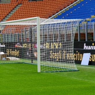 Sistema di tensione rete calcio per palo distanziato, kit 2 porte